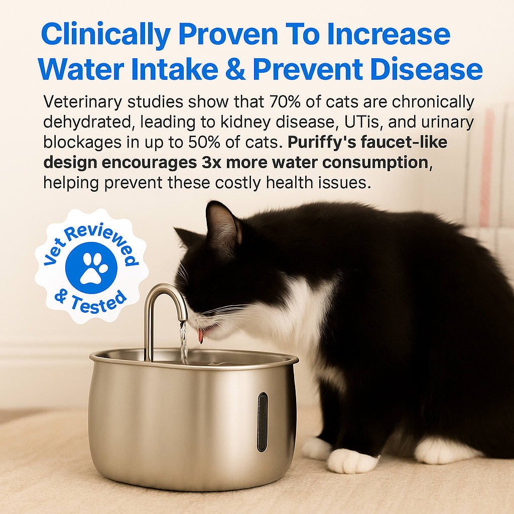 Keep your feline safe from dehydration and kidney complications with PuriCat
